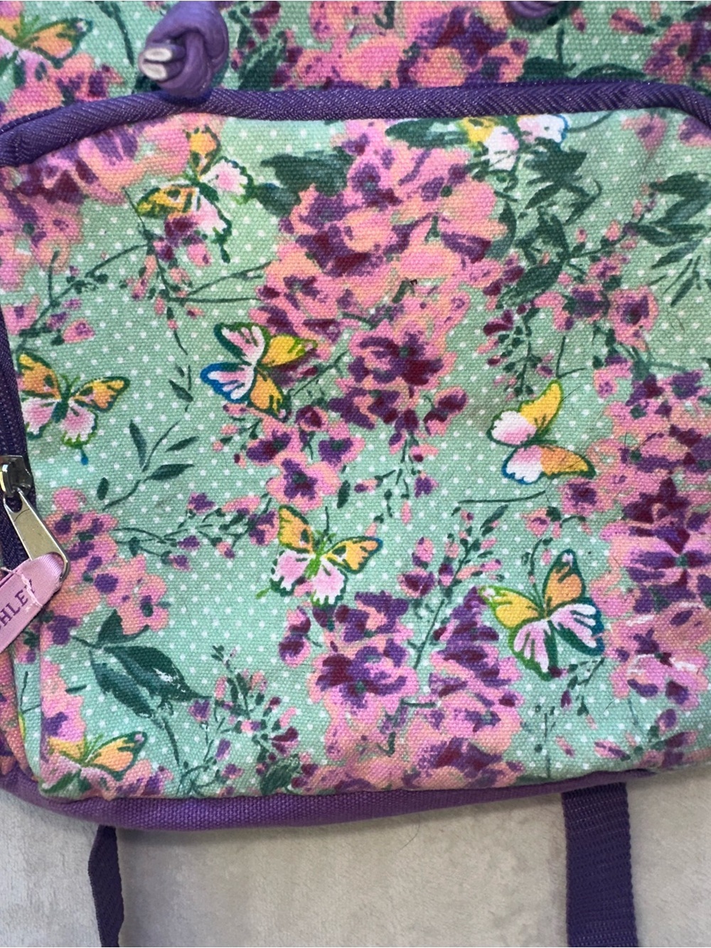 Laura Ashley Full Size Floral Butterfly Backpack - Picture 3 of 9